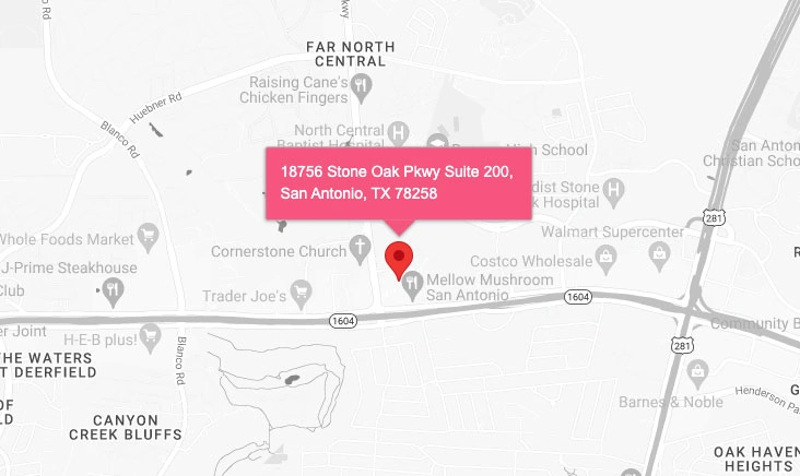 WSM Map 18756 Stone Oak Pkwy STE. 200, San Antonio, TX 78258